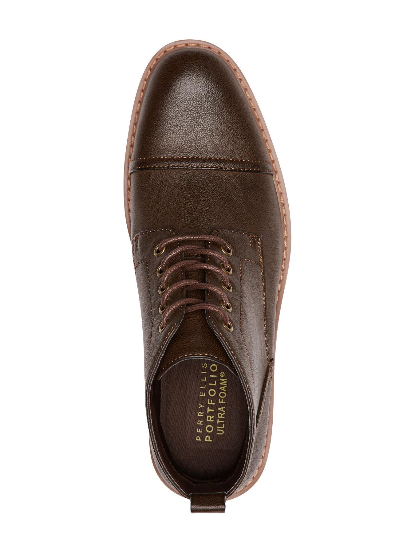 Perry Ellis Rubber Manning Boot in Brown for Men Lyst