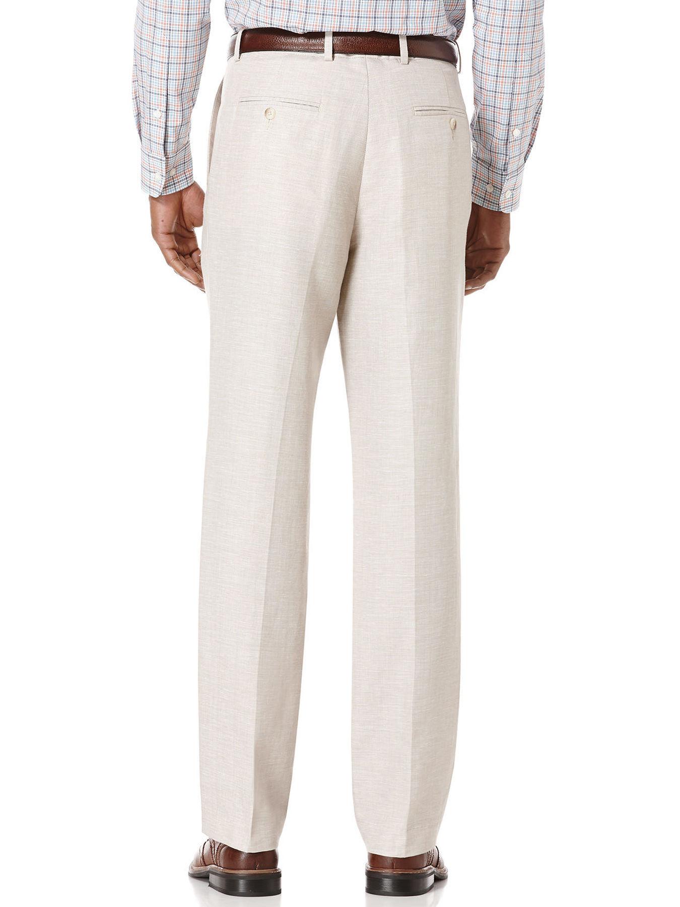 Lyst - Perry Ellis Big & Tall Linen Cotton Herringbone Suit Pant in ...
