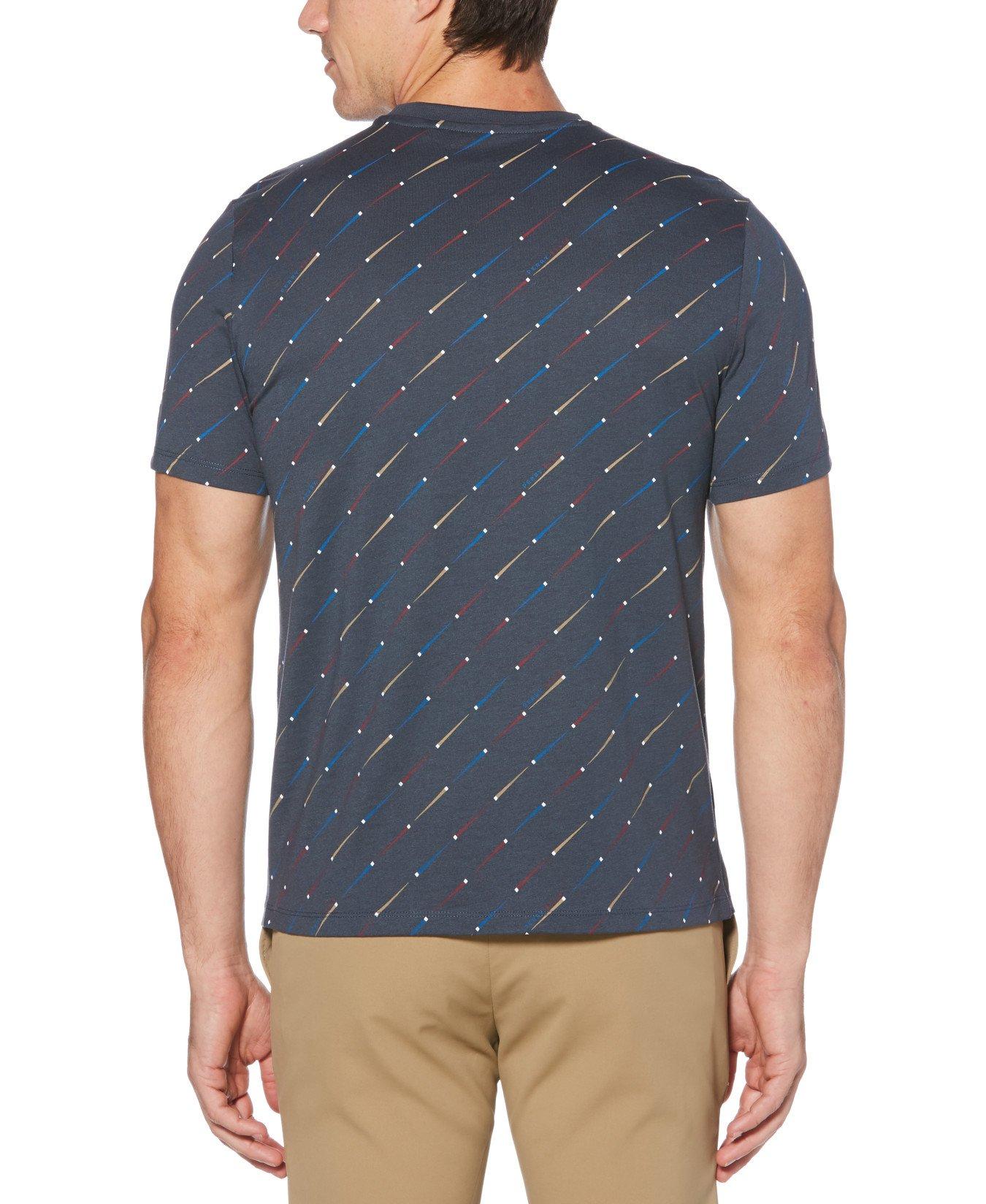 Download Perry Ellis Cotton Diagonal Stripe Tee in Midnight Navy ...