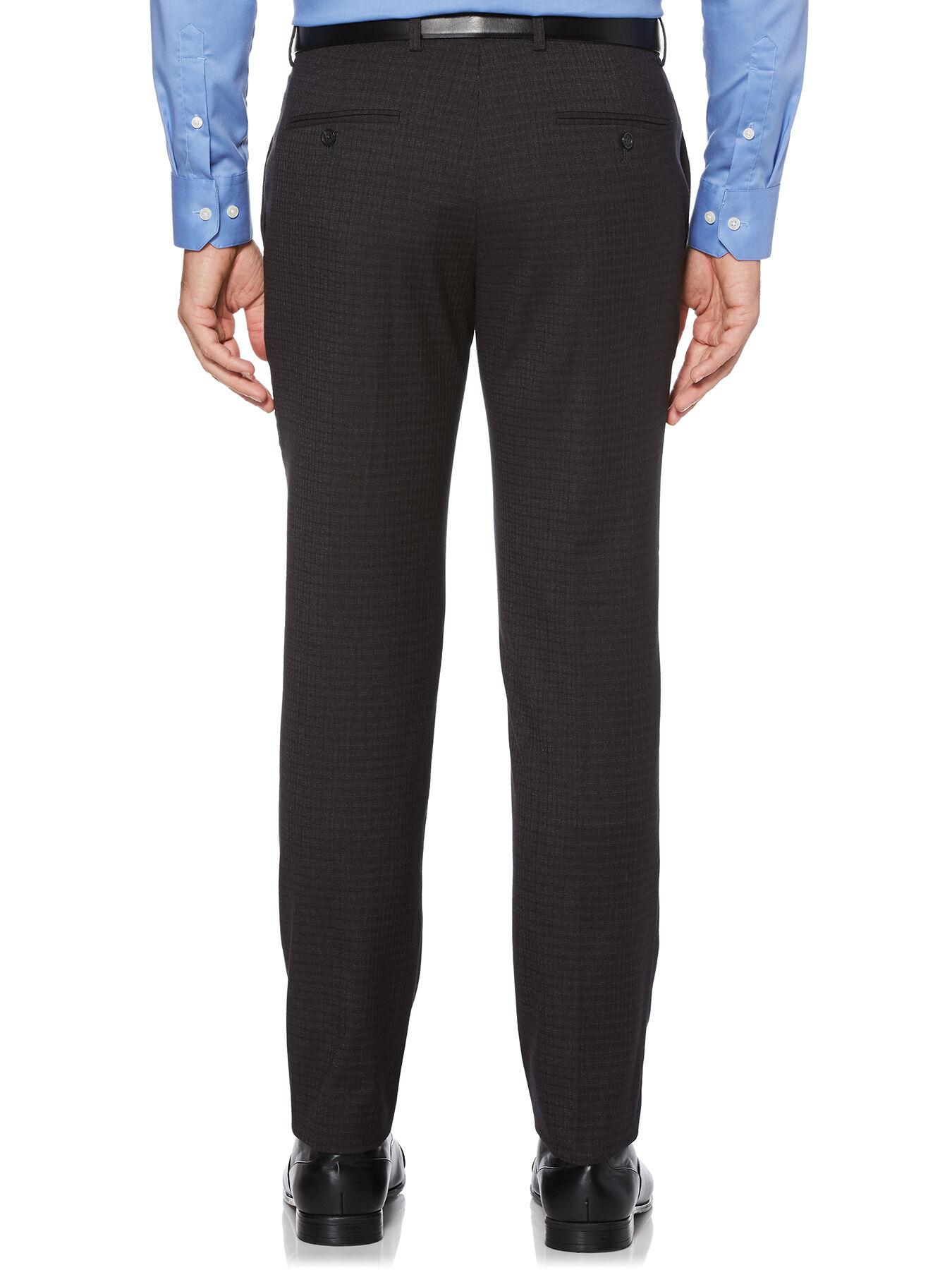 Download Perry Ellis Synthetic Slim Fit Heathered Check Dress Pant ...