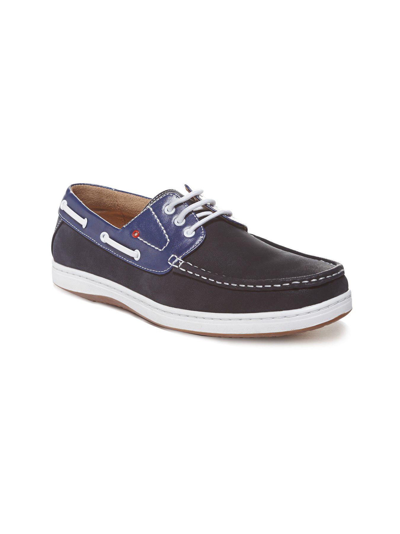 Perry Ellis Fisher Athletic Boat Shoe in Black for Men | Lyst