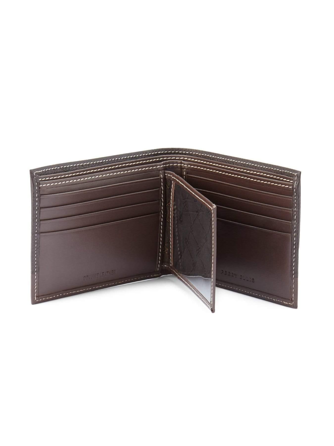 Perry Ellis Leather Sheridan Passcase Portfolio Wallet in Brown for Men ...