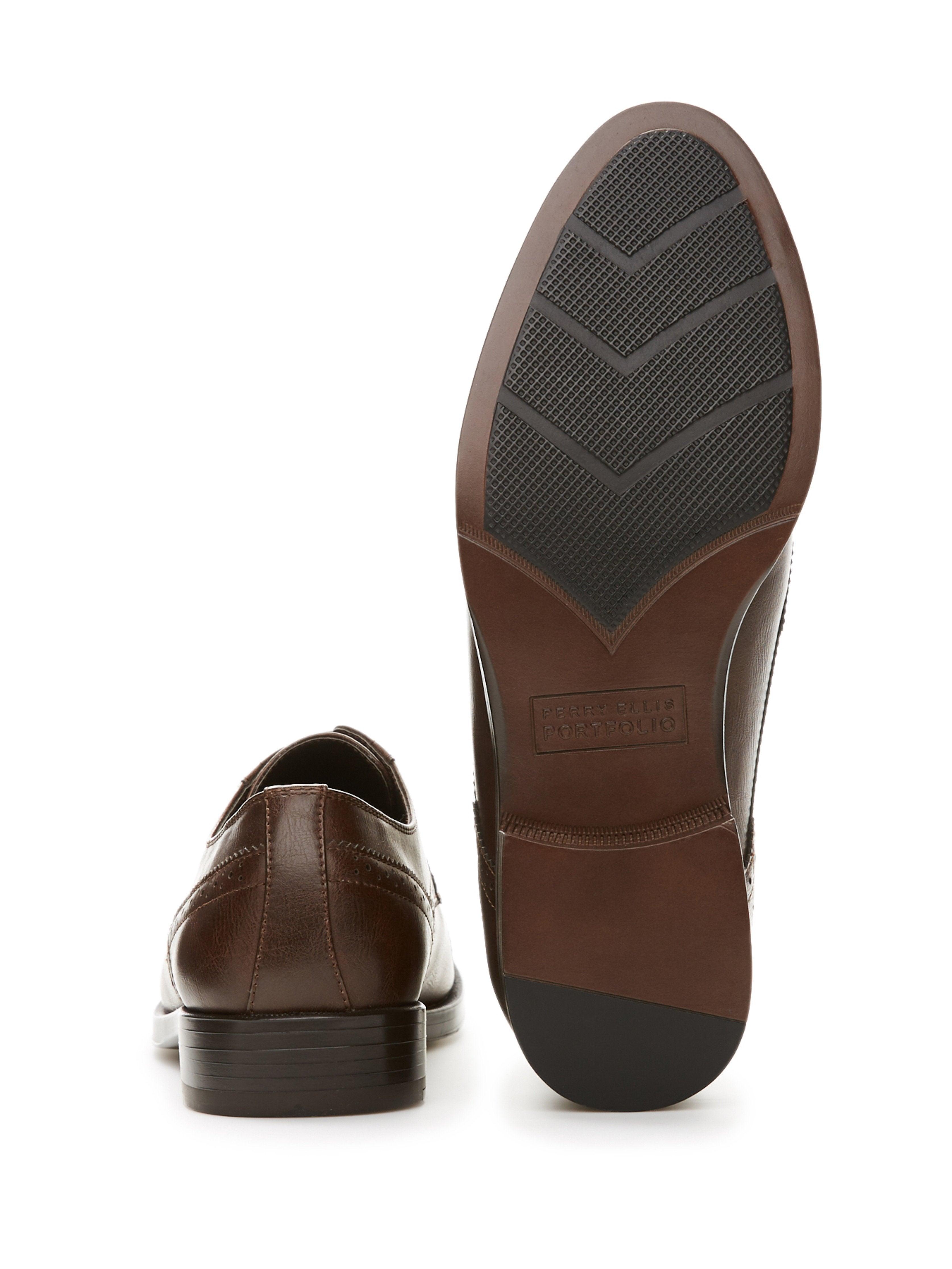 Perry Ellis Toby Dress Shoe in Brown 