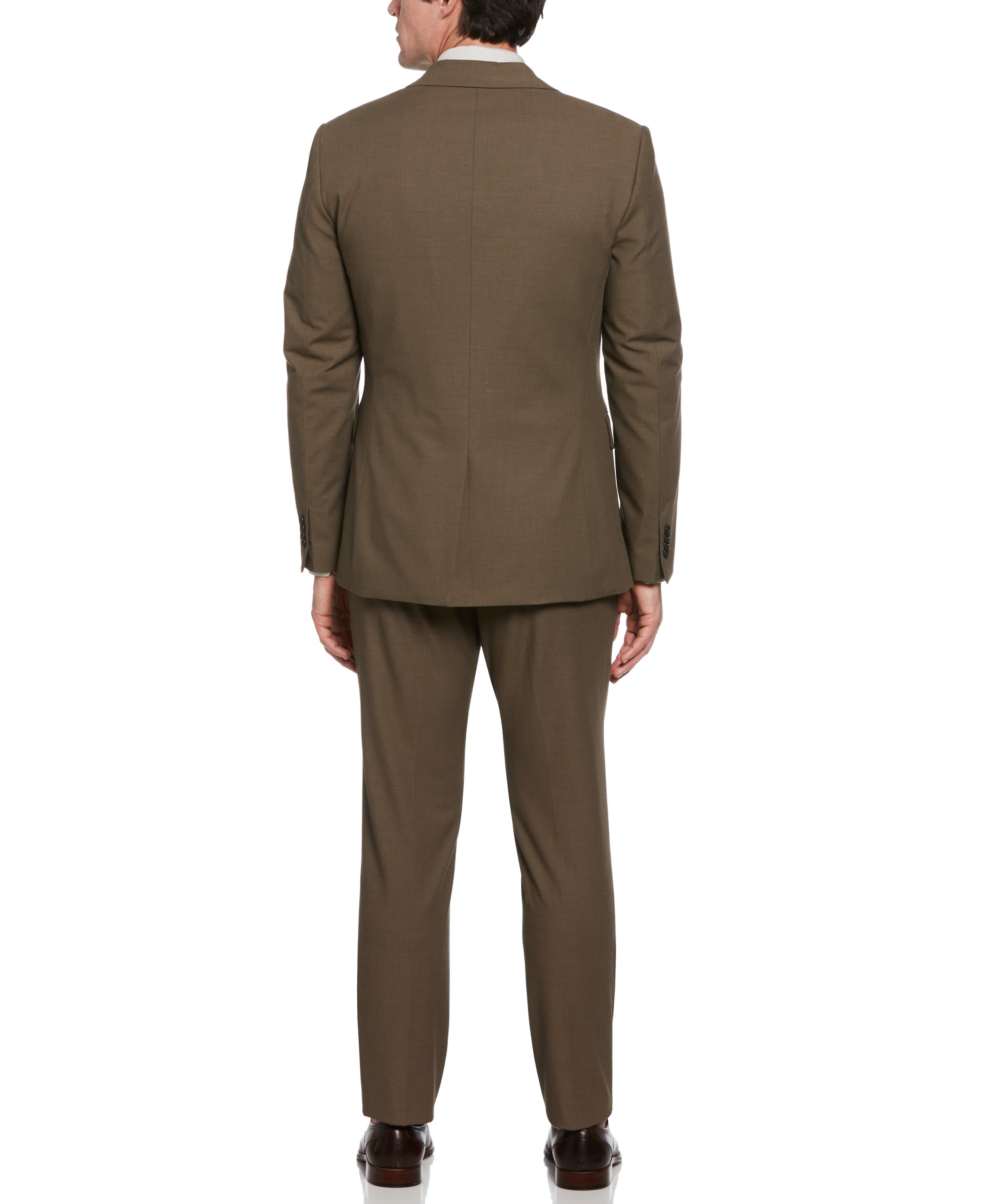 Perry Ellis Slim Fit Mushroom Grey Louis Suit for Men