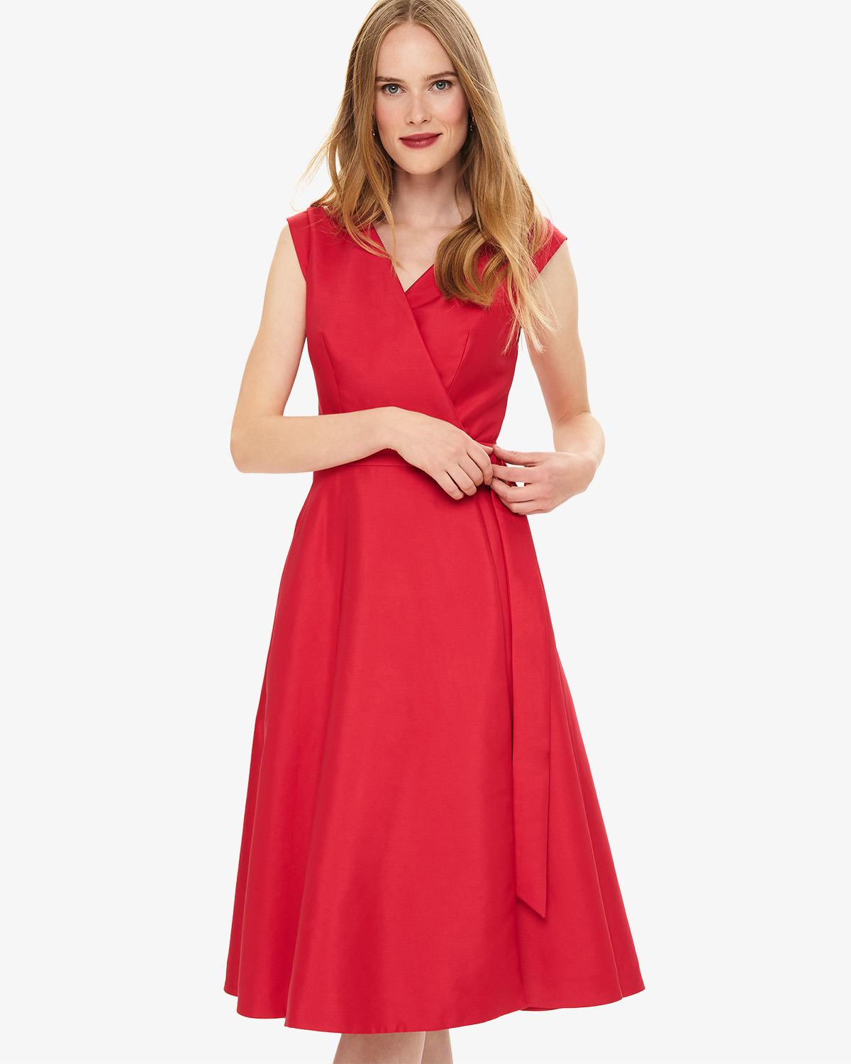 Phase Eight Raspberry Estelle Fit & Flare Dress in Red Lyst