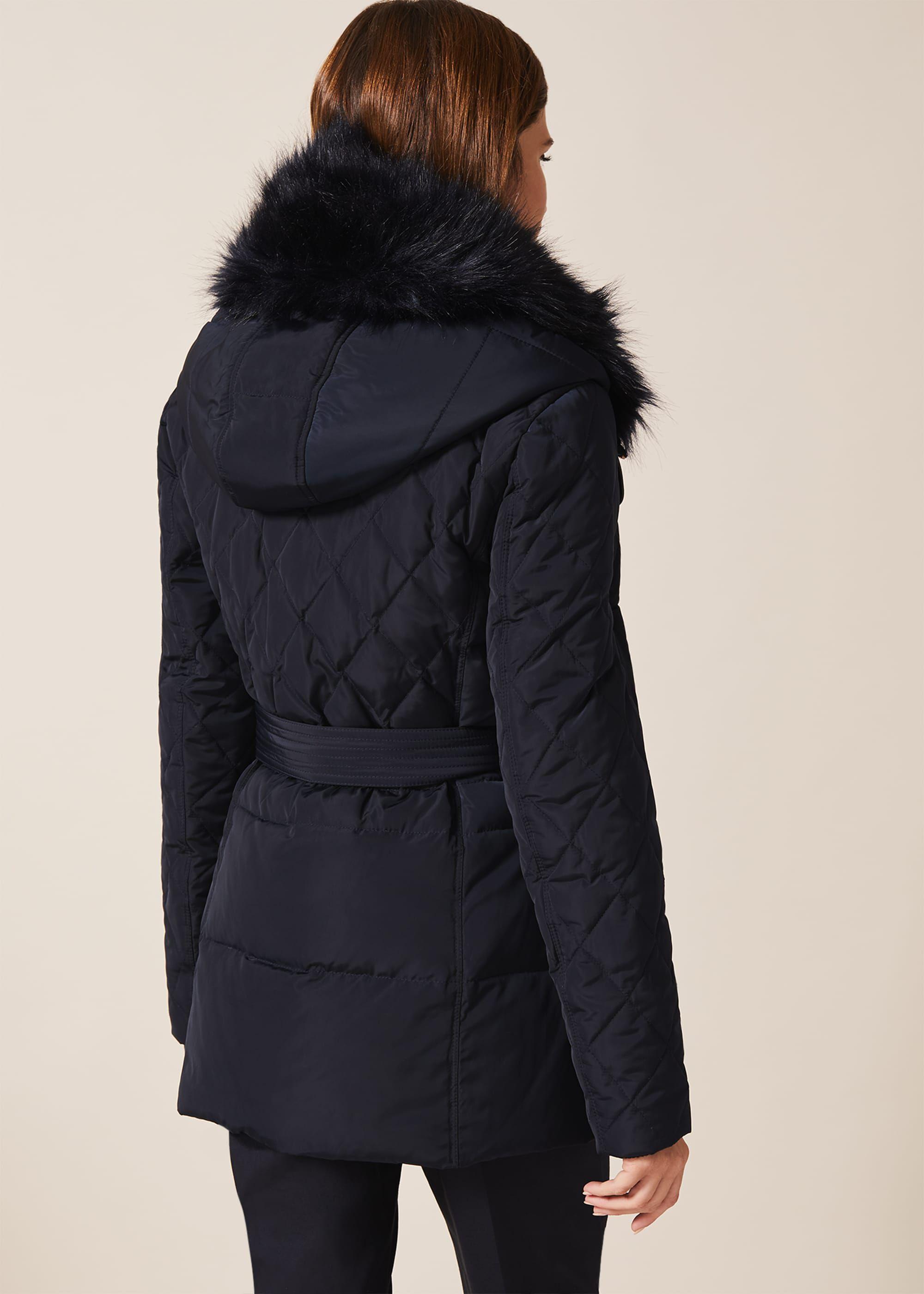 Phase Eight Deasia Quilted Puffer Jacket in Navy (Blue) - Lyst