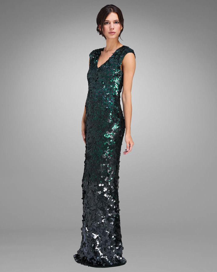 phase eight green sequin dress