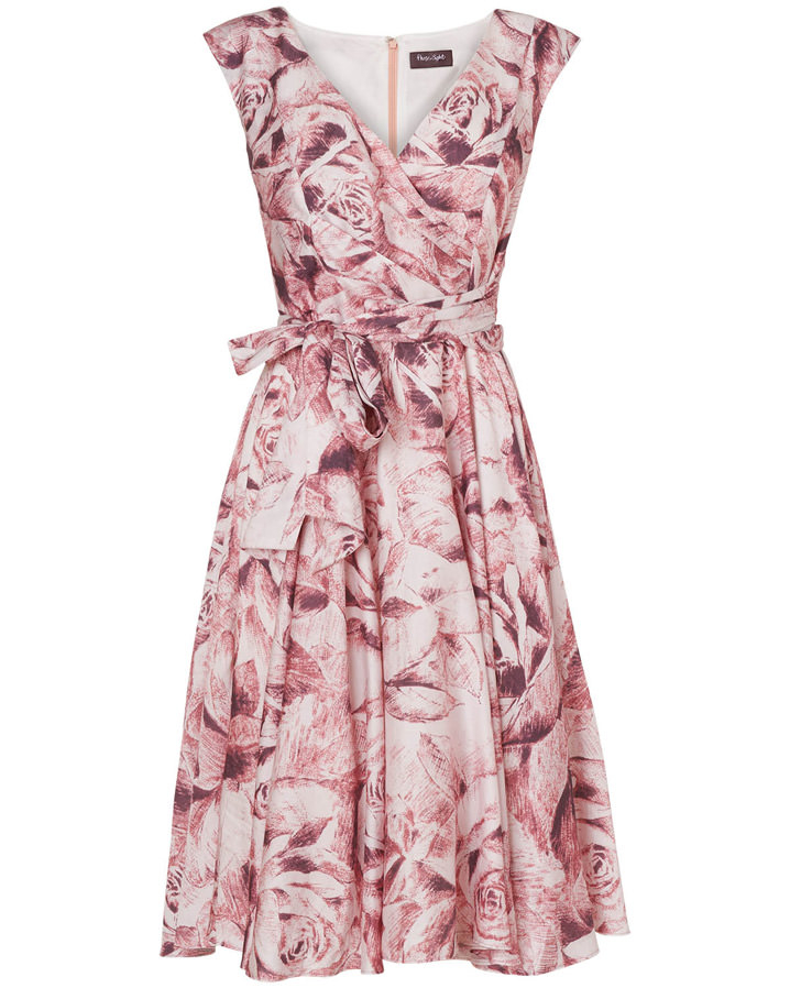 strapless open back dress MONICA PINK BLAZER DRESS