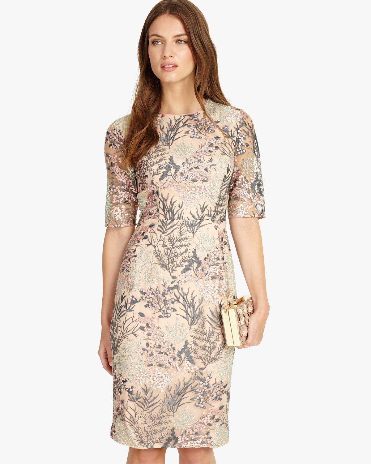 phase eight fern lace dress