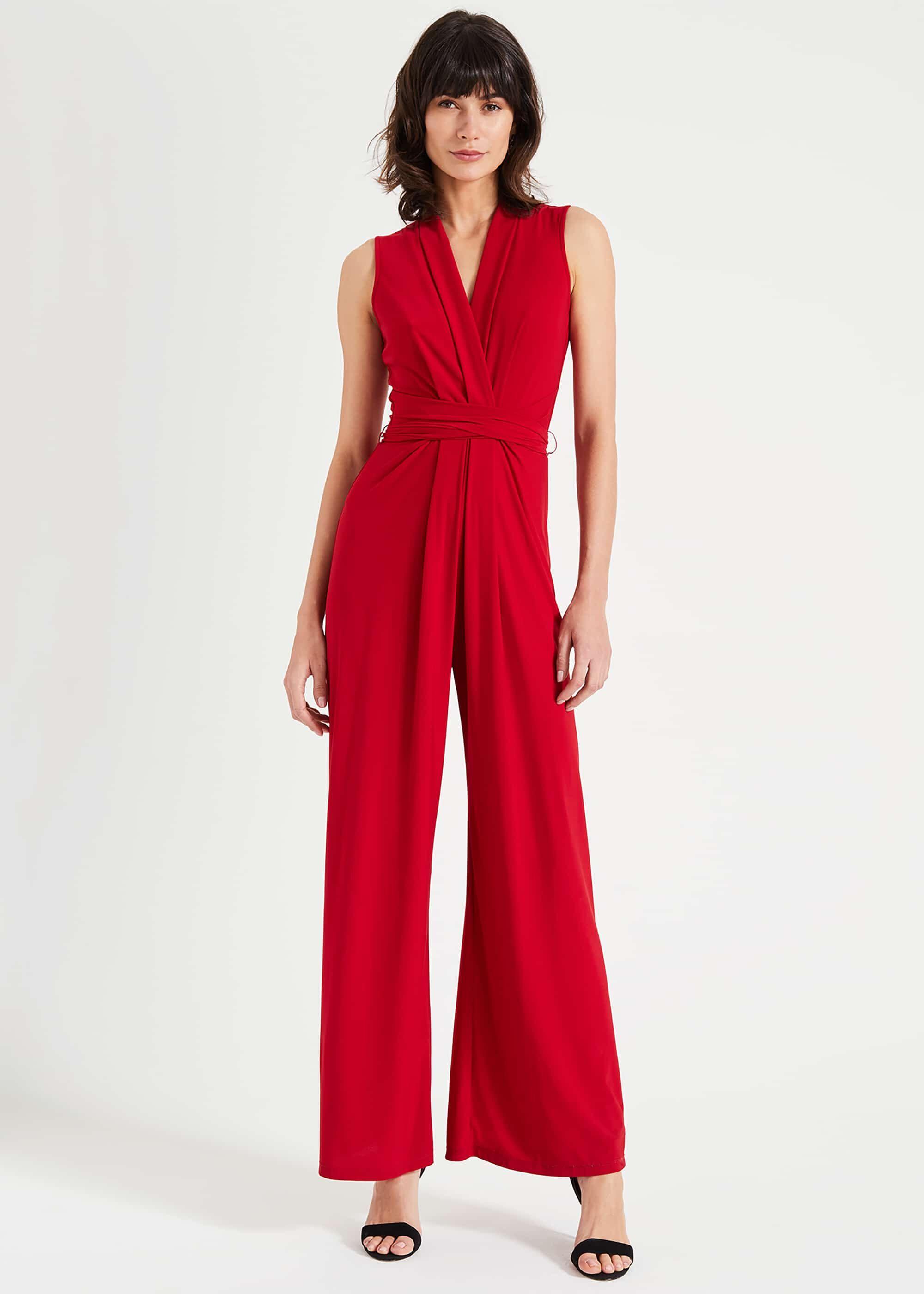 Phase Eight Synthetic Tia Sleeveless Jumpsuit in Scarlet (Red) - Save ...