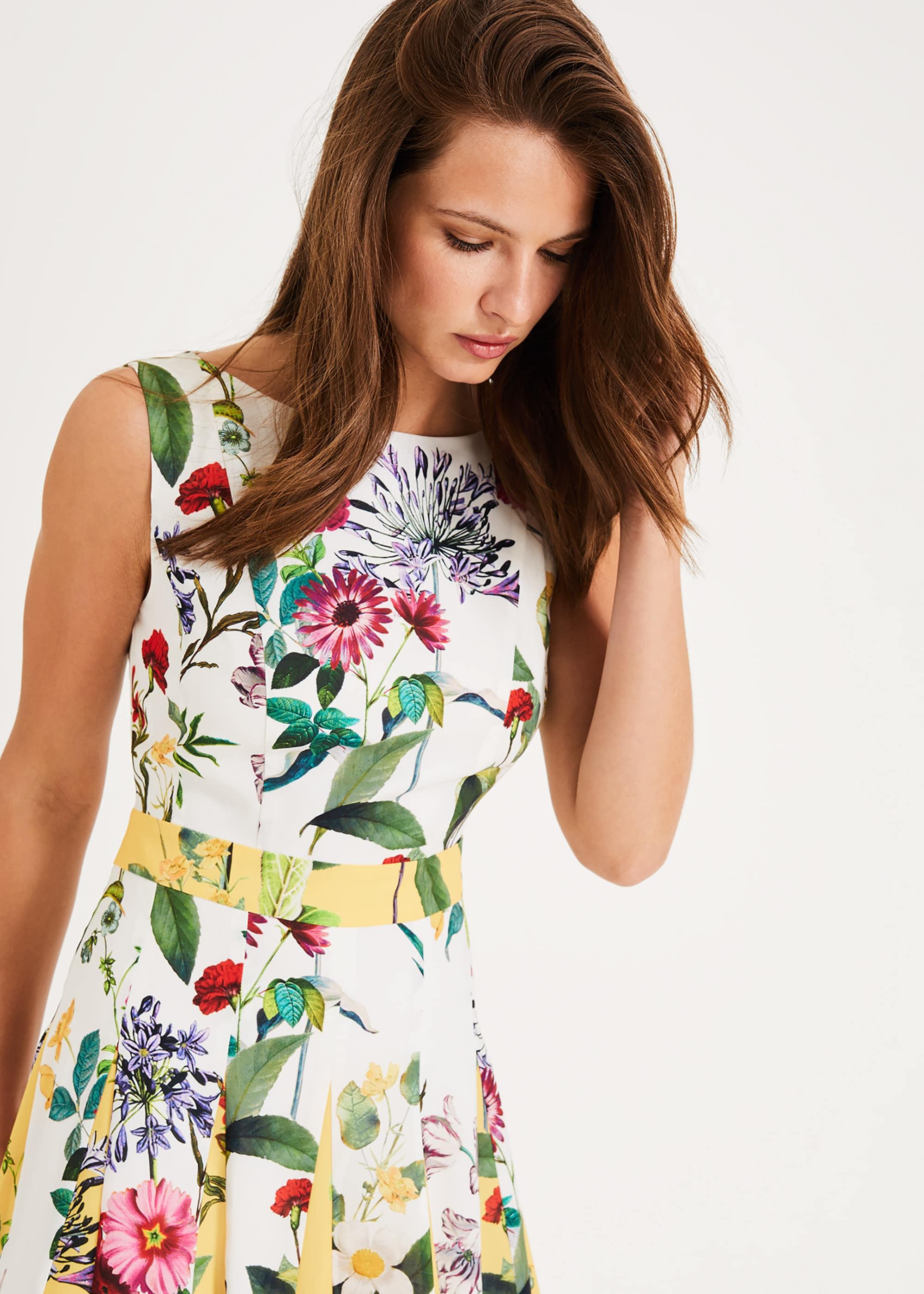 oasis frieda floral midi dress