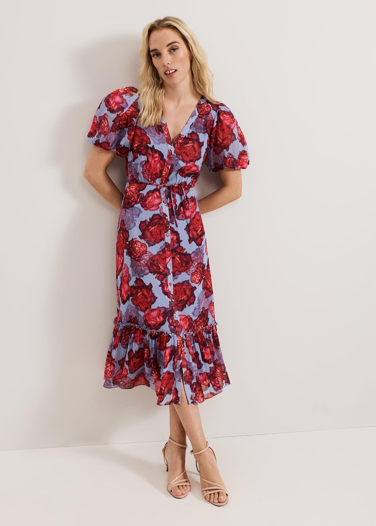 phase eight maura wrap dress red Julissa Burgundy Wrap Dress