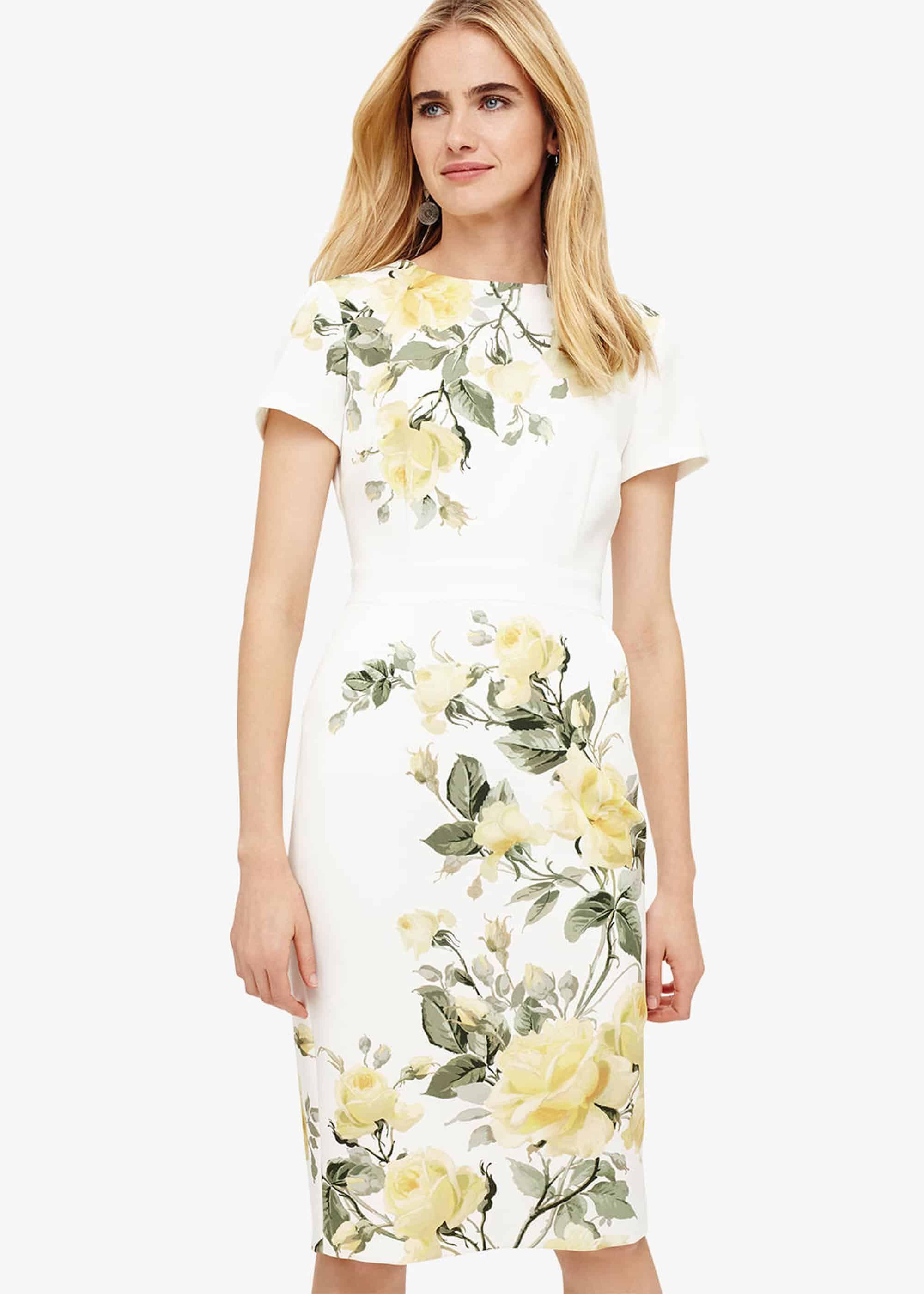 Phase Eight Synthetic Nika Dress in Ivory (White) - Lyst