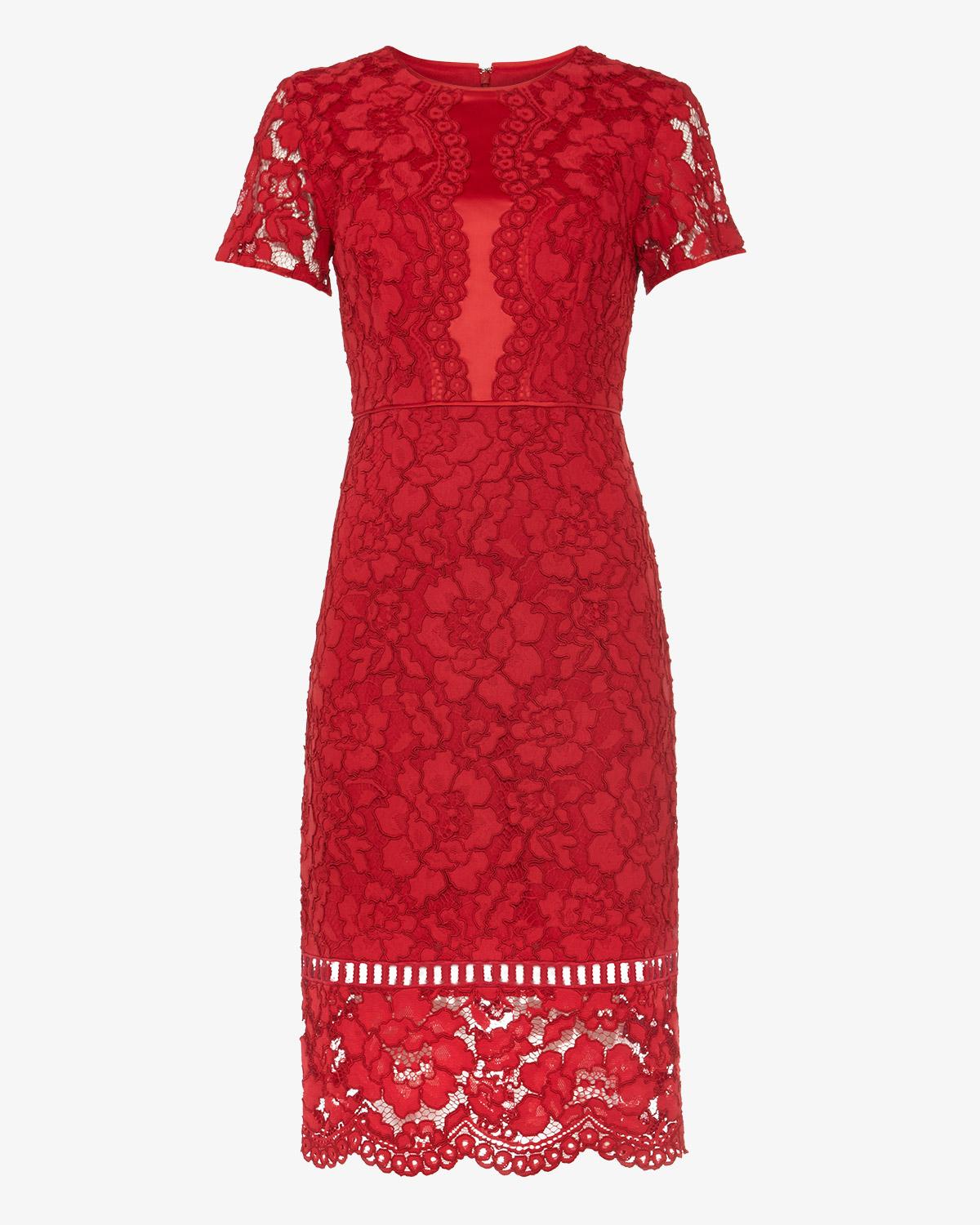 phase eight darena dress red