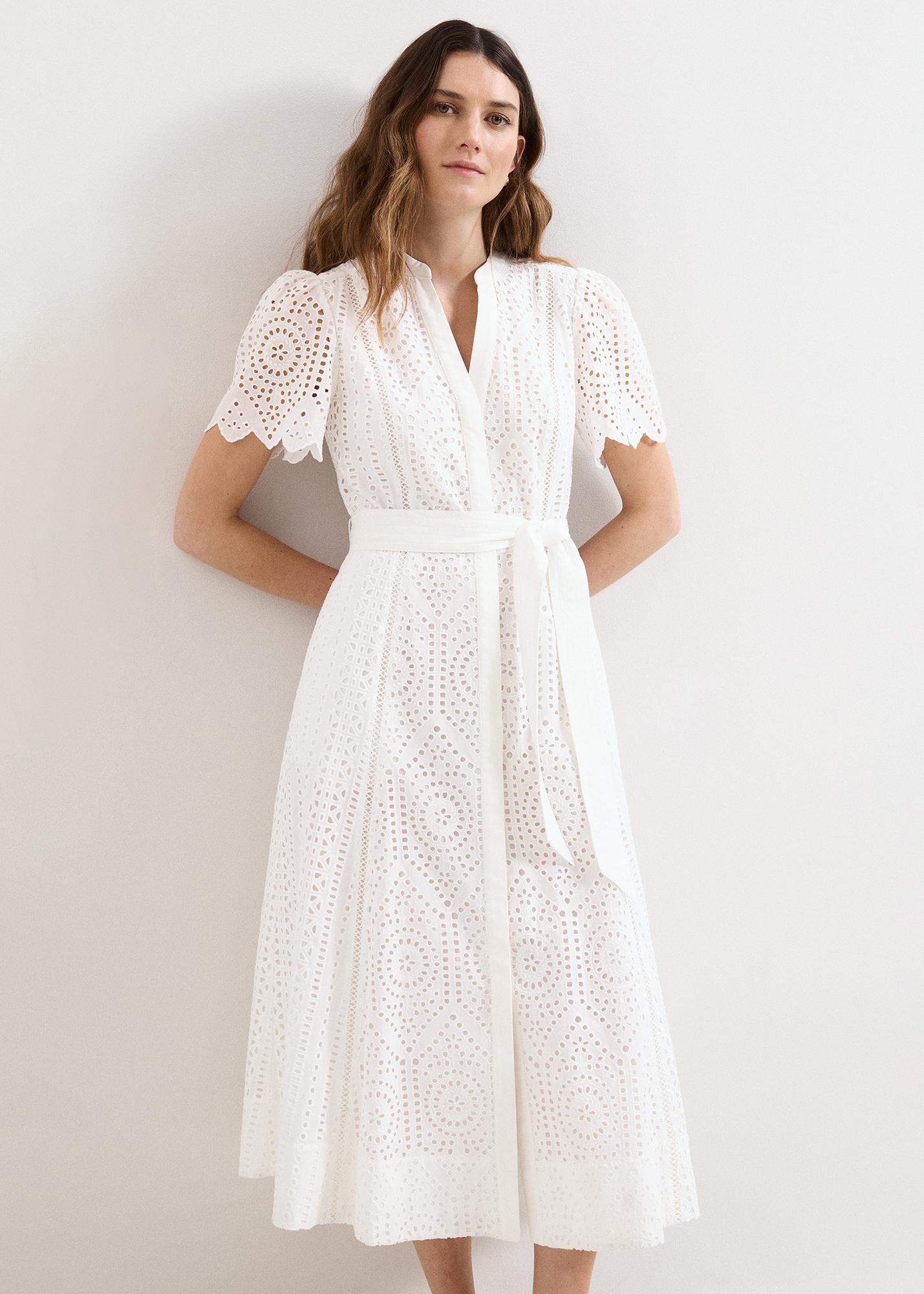 chinese dress ladies Peach Floral Lace Dress