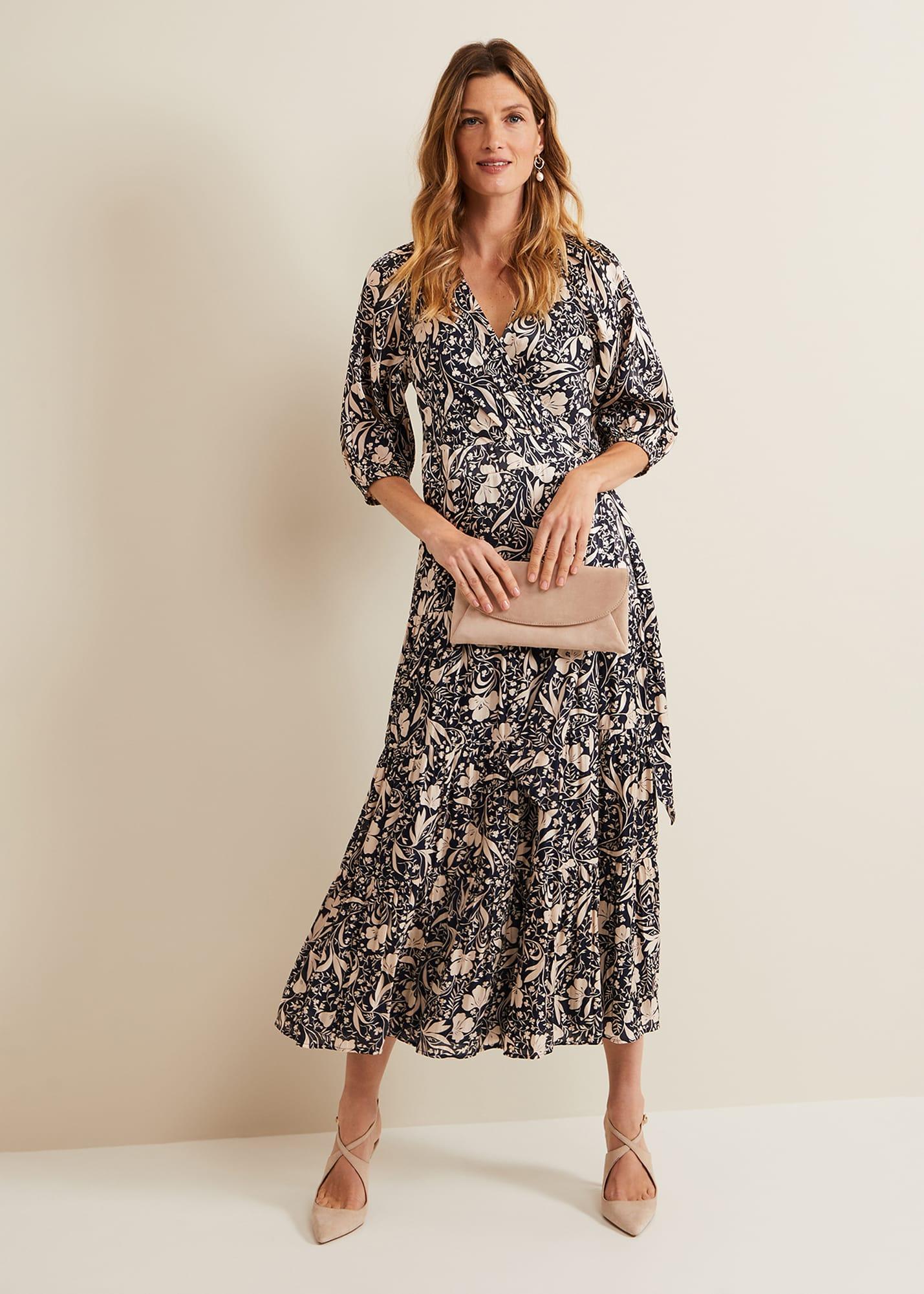 Phase eight floral wrap cheap dress