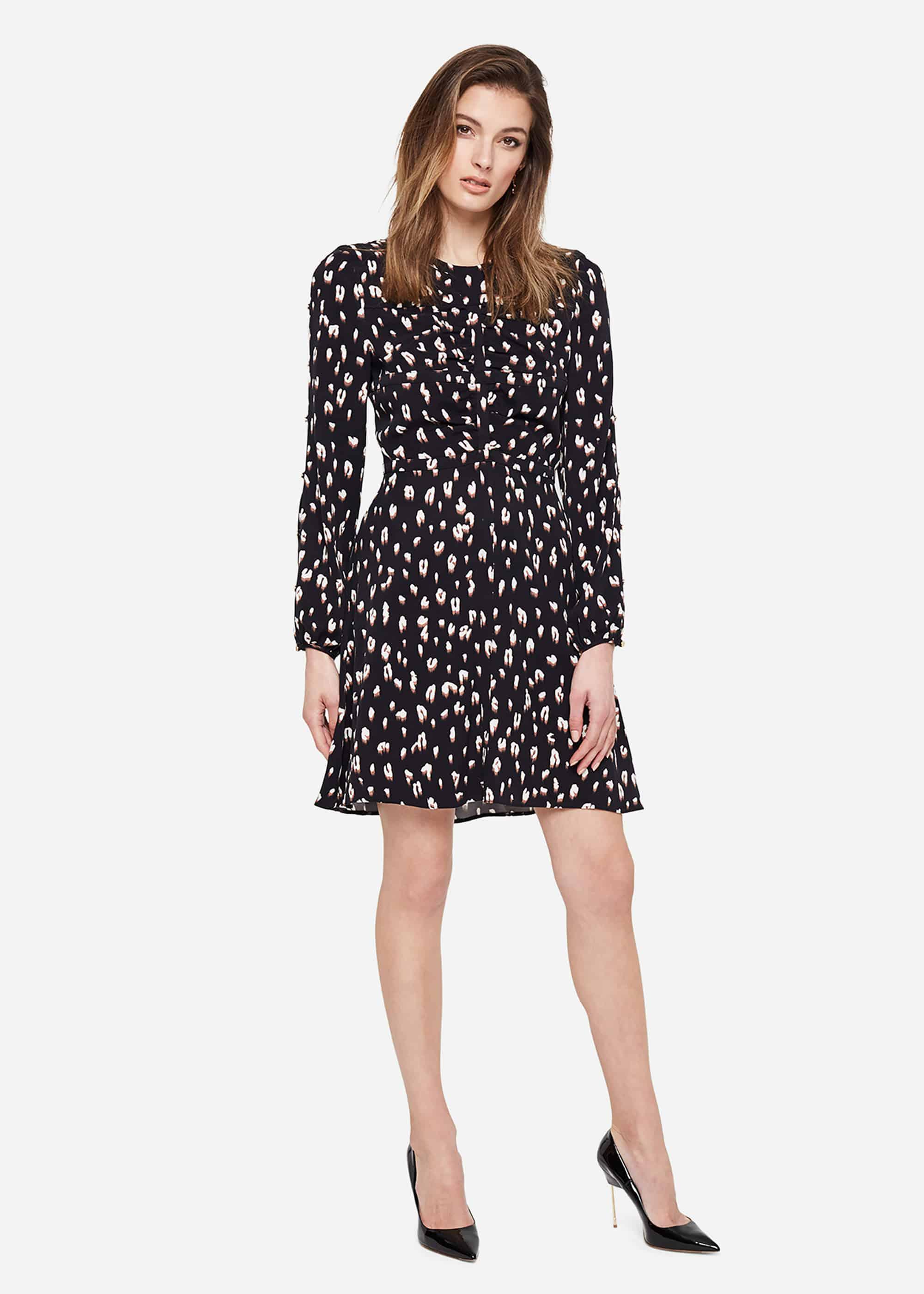 Damsel In A Dress s Martha Animal Print Dress in Black Lyst UK