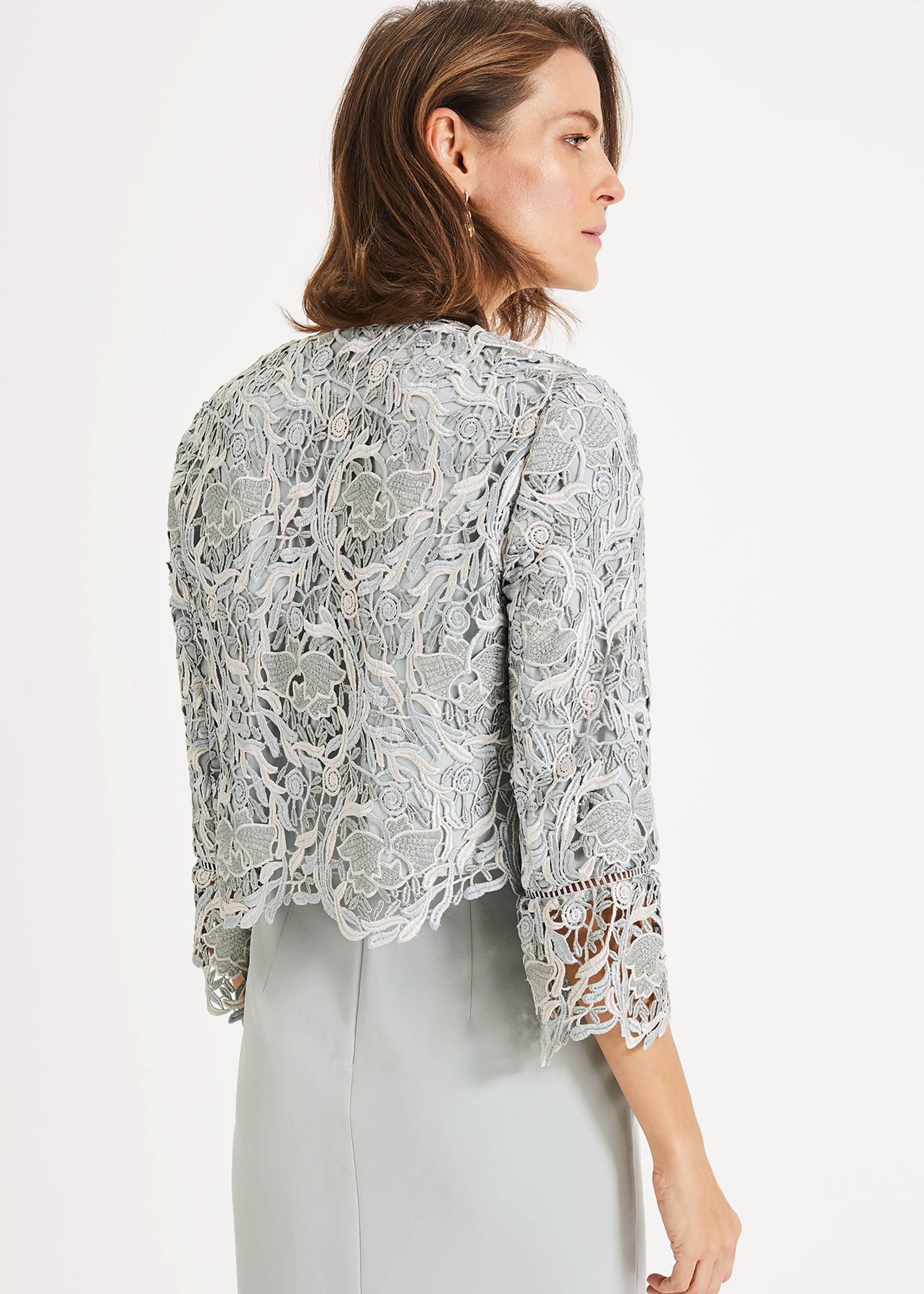grey lace jacket