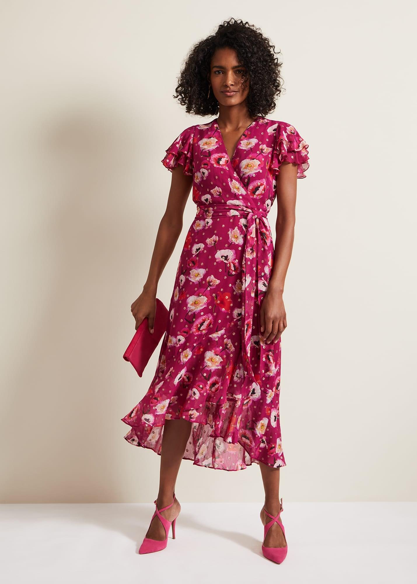 phase eight maura wrap dress red Maura Wrap Dress