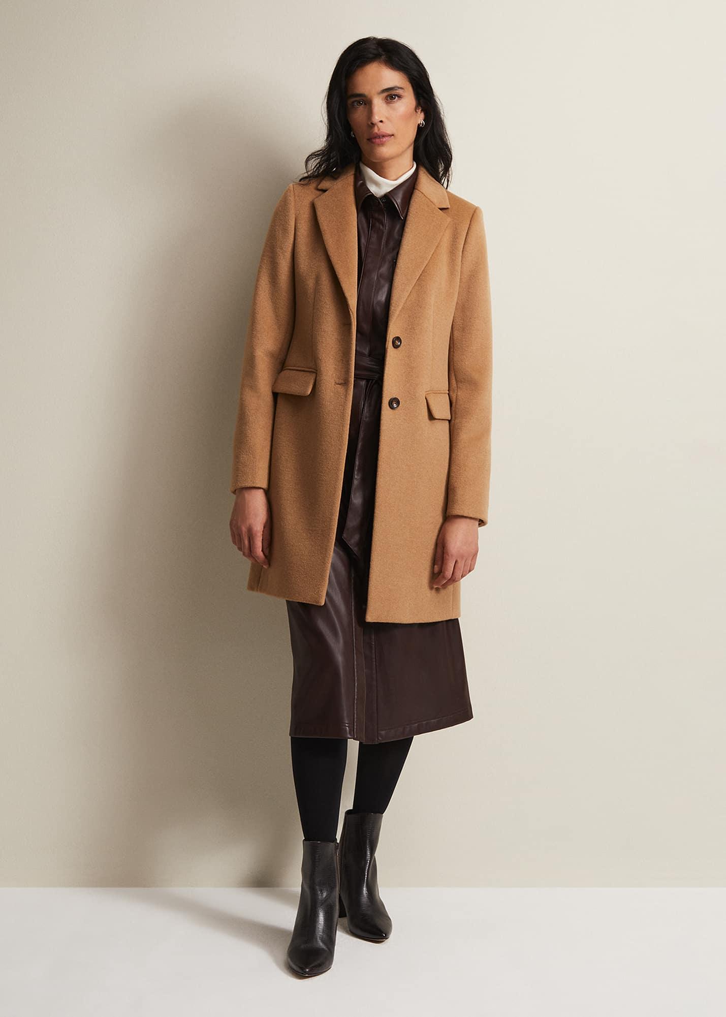 phase eight camel coat