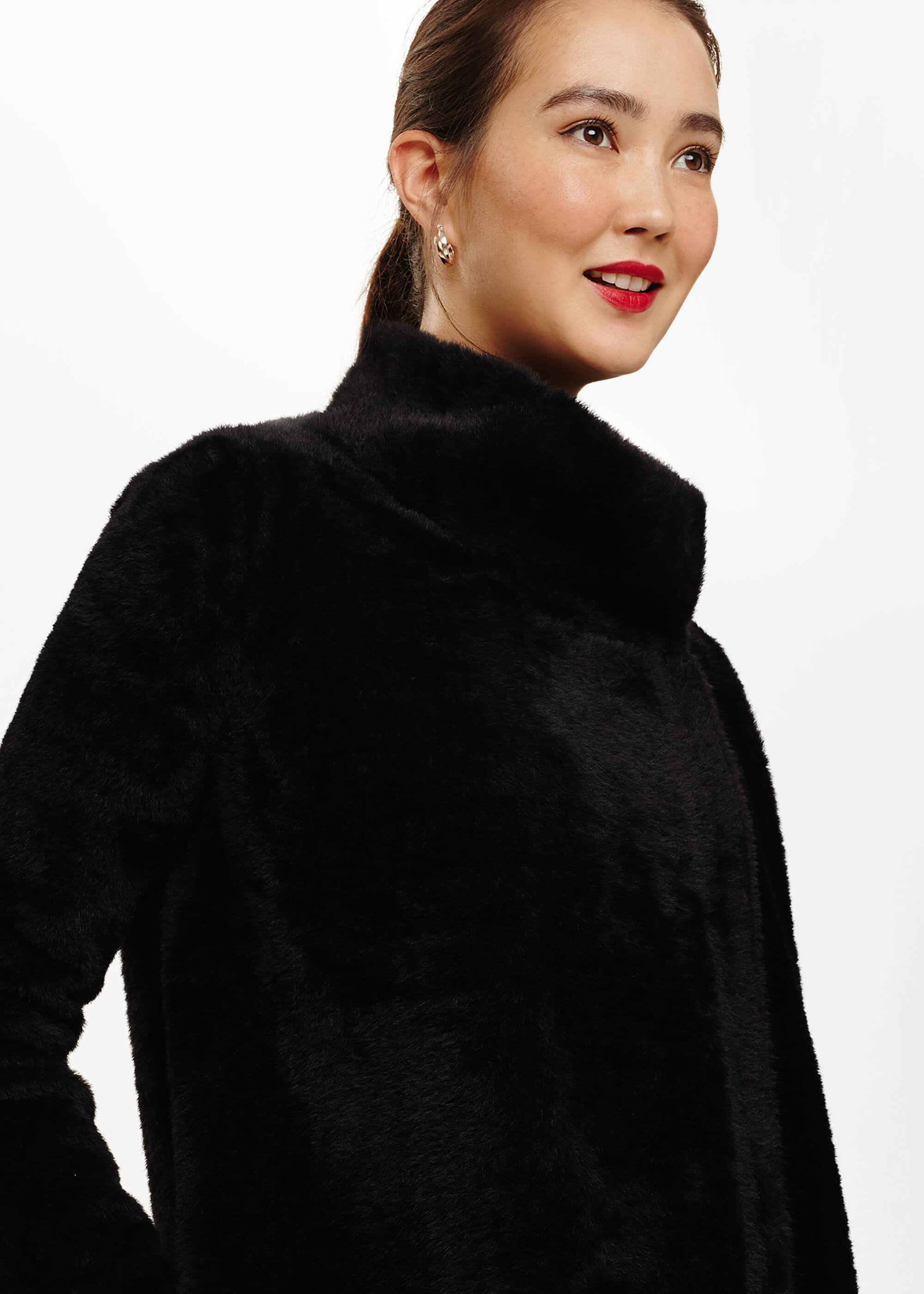 fiona fluffy knit coatigan