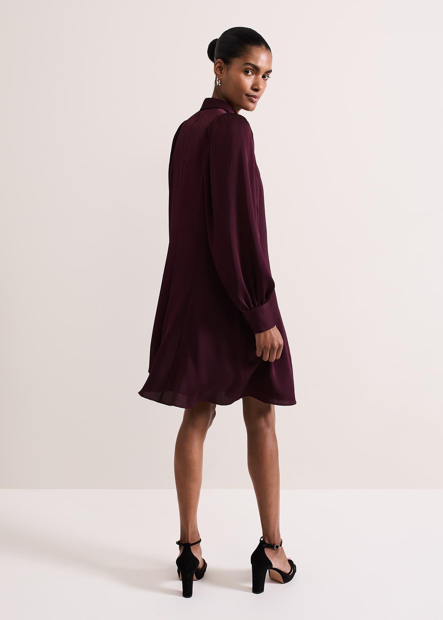 Phase Eight s Tila Burgundy Embellished Shirt Dress in Purple Lyst UK