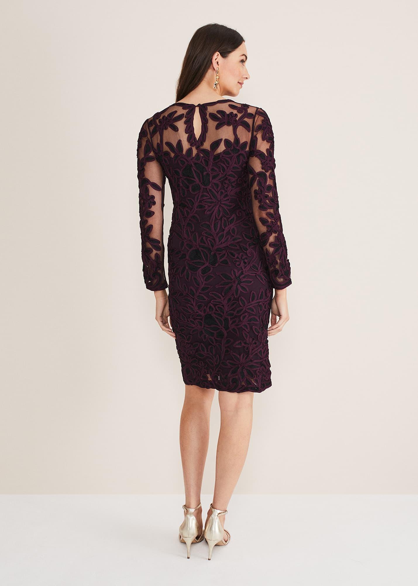 Tapework Dress Phase Eight Purple Lace Dress Phase Eight Madison