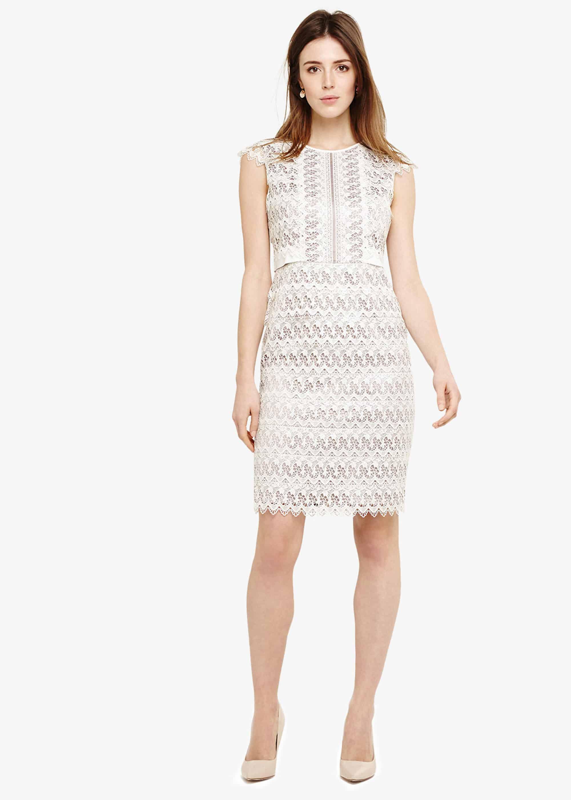 phase eight tuileries layered lace dress