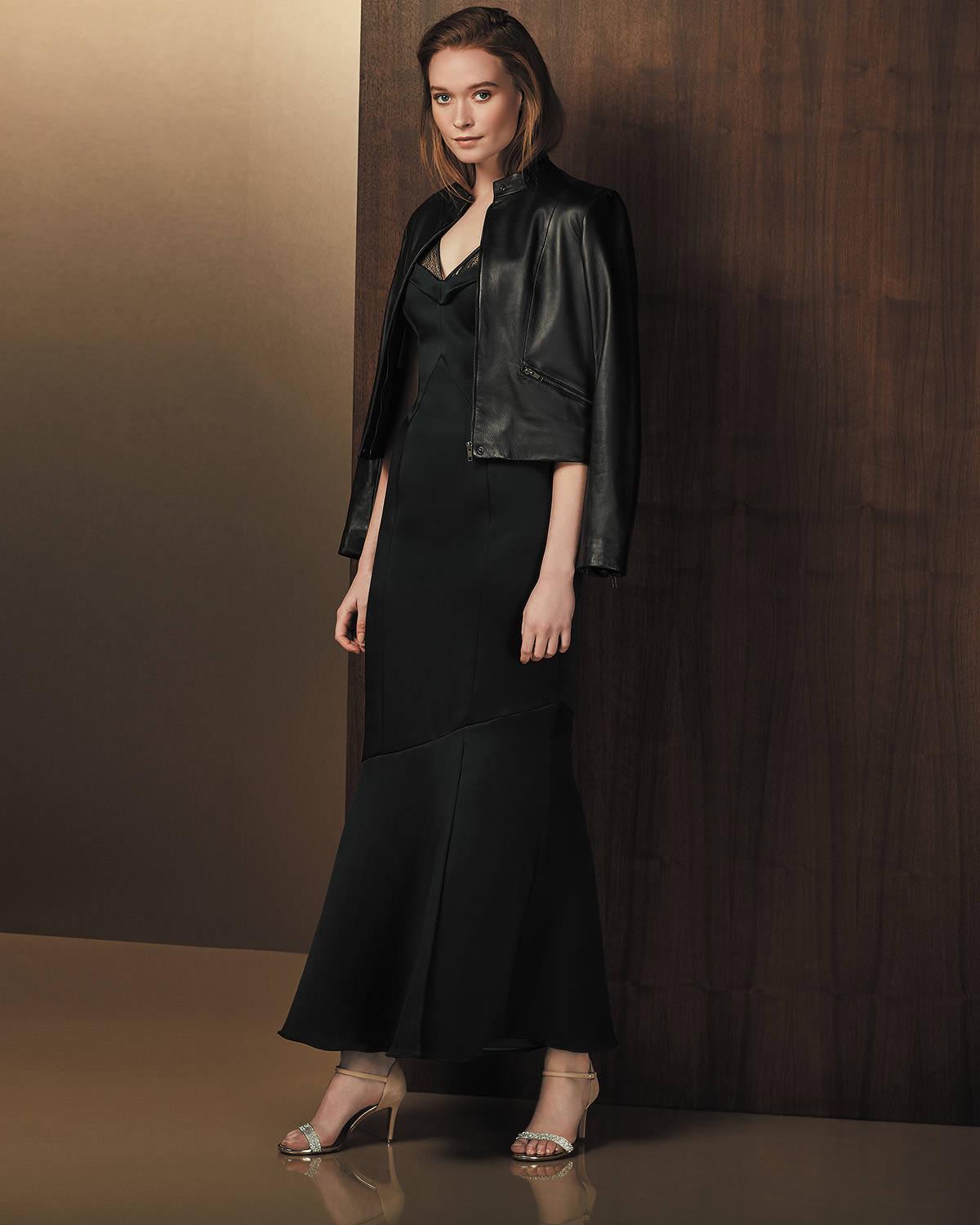 phase eight leather jacket