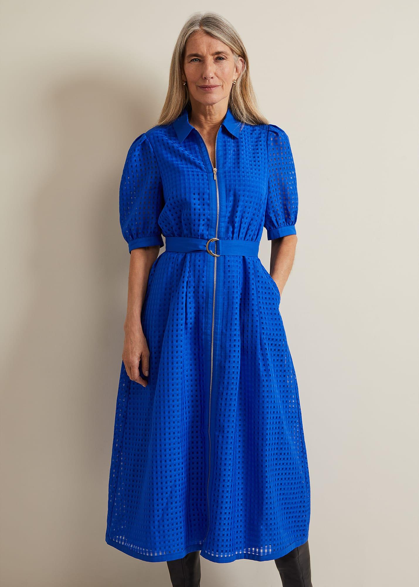 Phase Eight 's Carey Check Dress in Blue Lyst UK