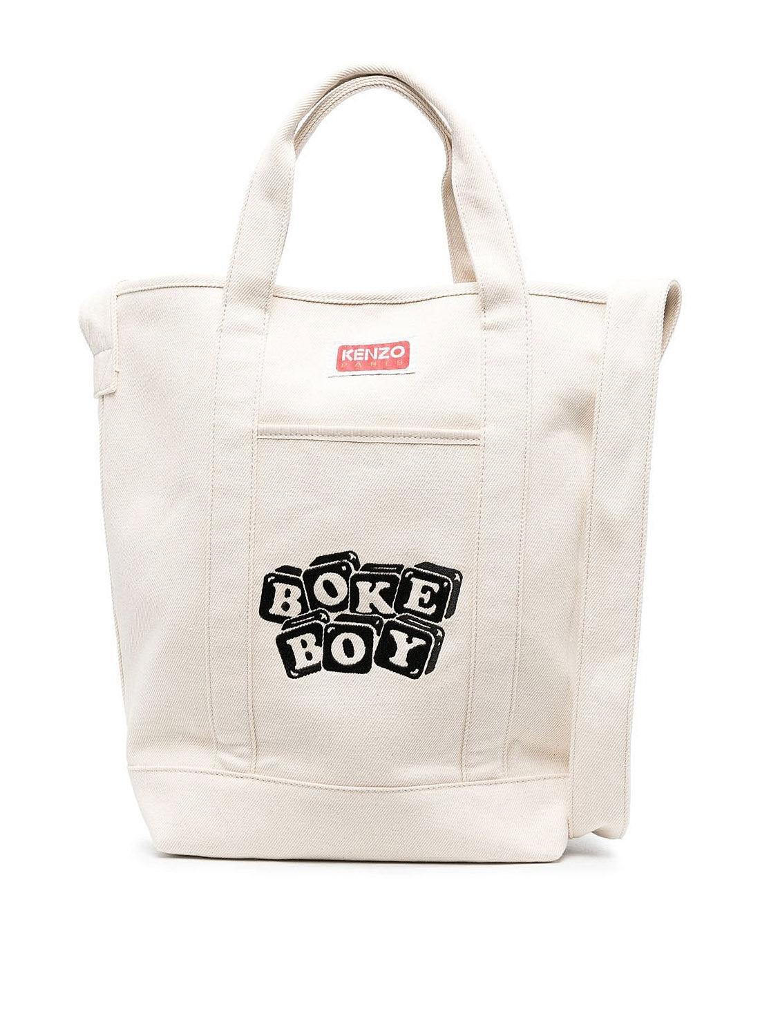 KENZO Utility Boke Boy Tote Bag in White for Men | Lyst