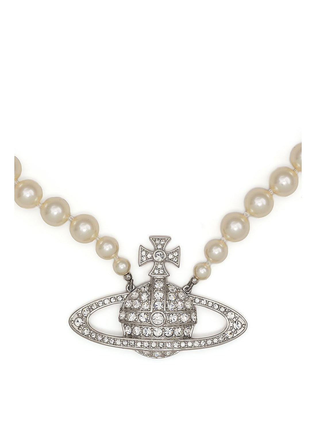Vivienne Westwood Bas Relief Pearl Necklace in Metallic for Men | Lyst UK