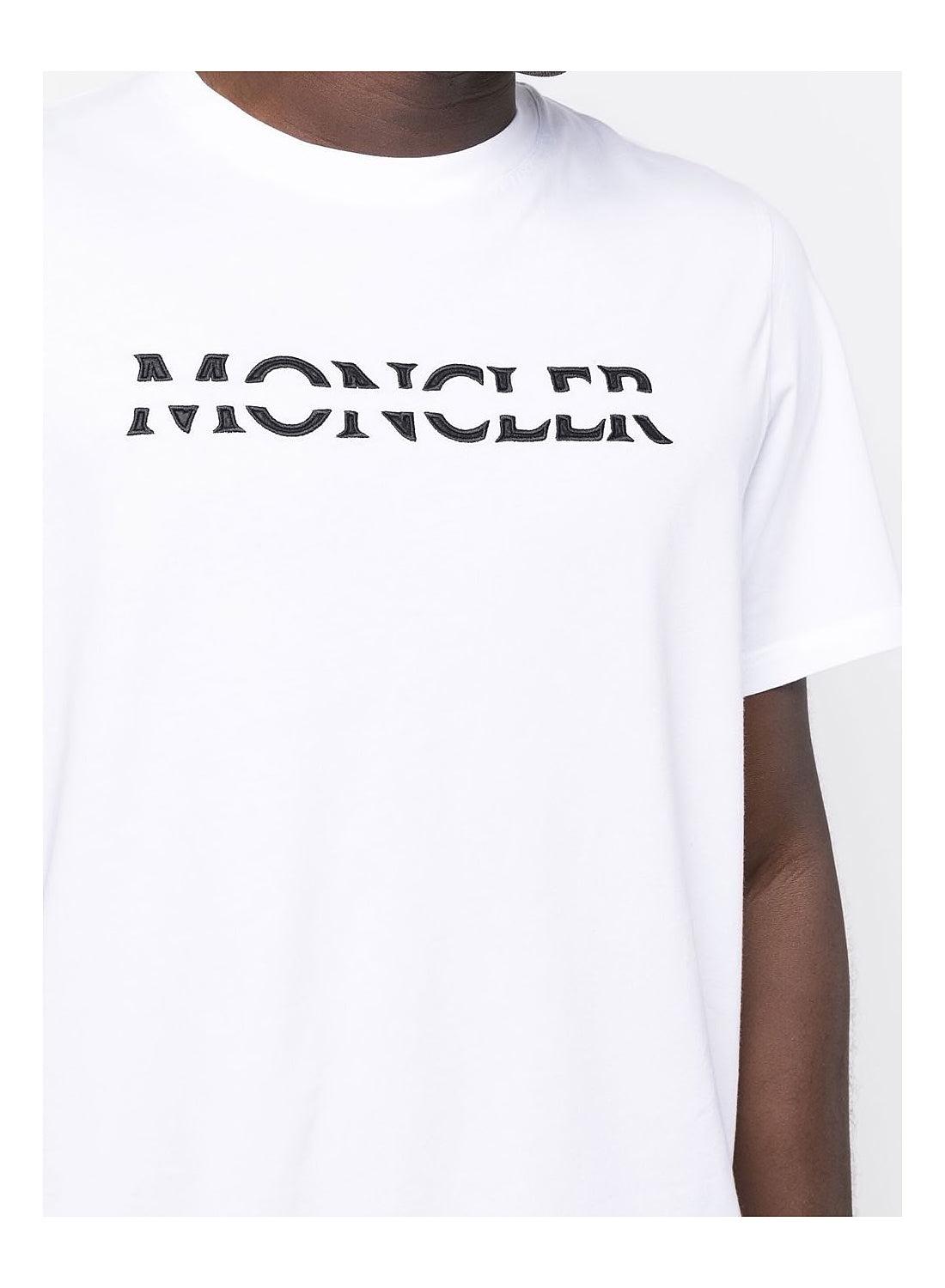 Moncler Chest Logo T-shirt in White for 