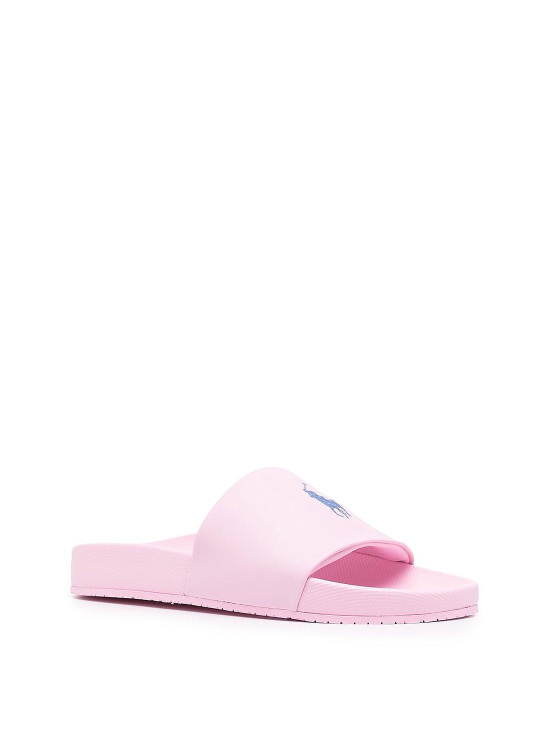 Polo Ralph Lauren Polo Slides in Pink for Men | Lyst