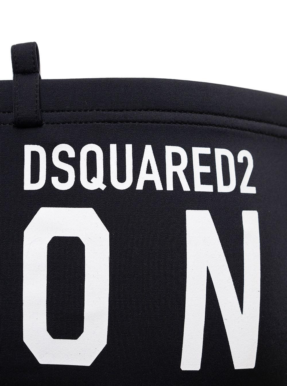 Mens Underwear DSquared² Underwear DSquared² Synthetic D-squared2 Mans Stretch Fabric Swim Briefs With Logo Print in Black for Men 