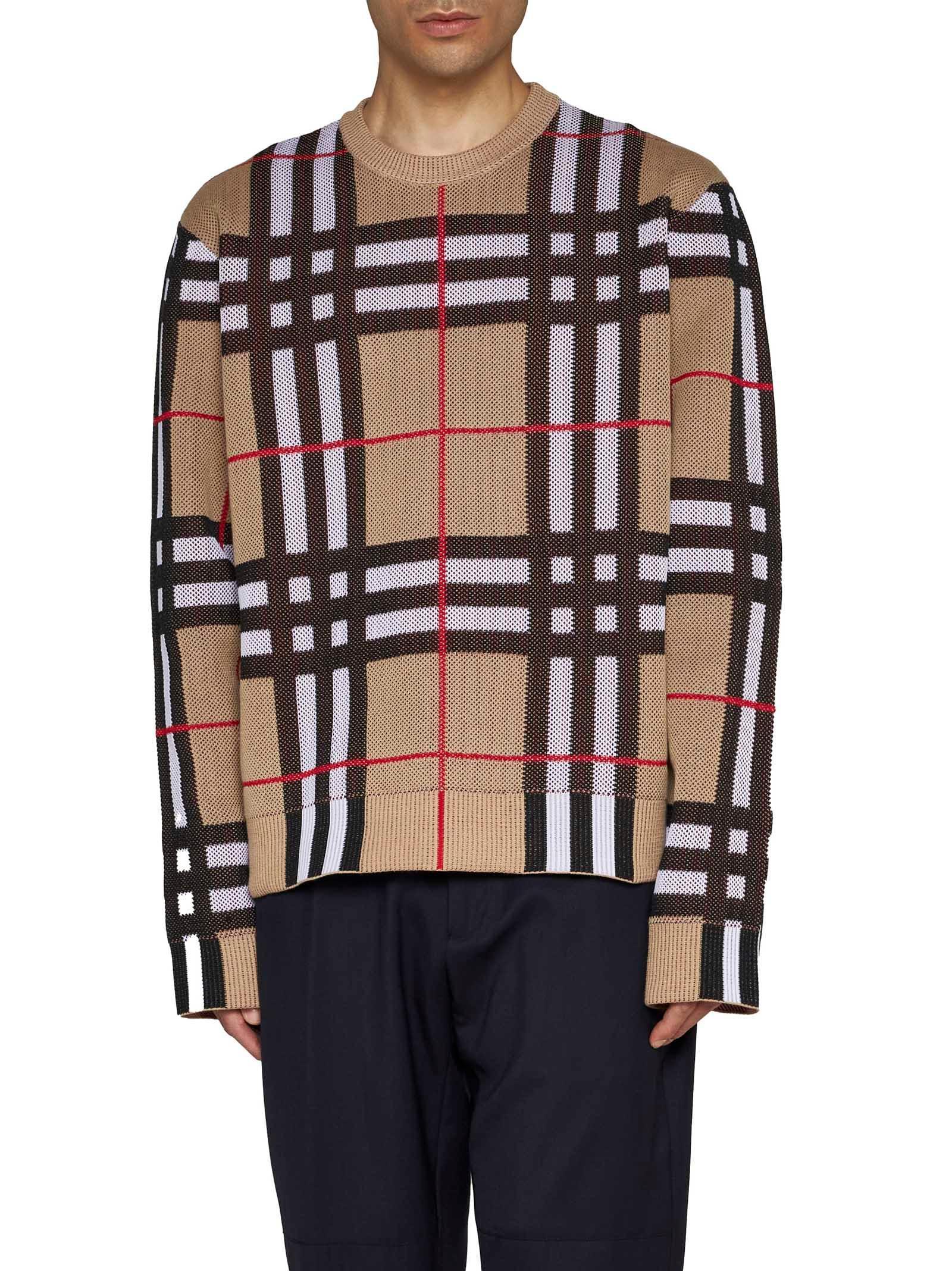 Burberry sweater mens clearance white