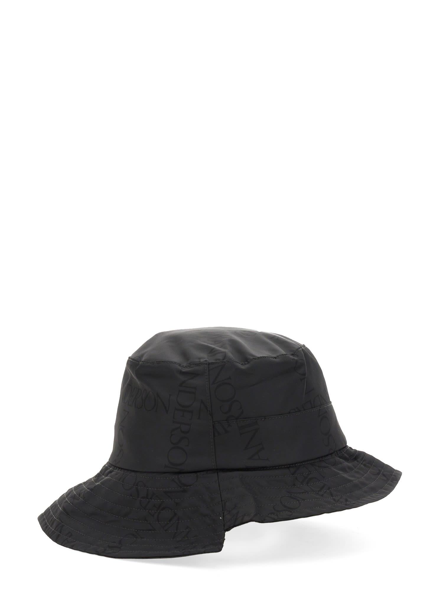 JW Anderson Asymmetrical Bucket Hat Unisex in Black | Lyst UK