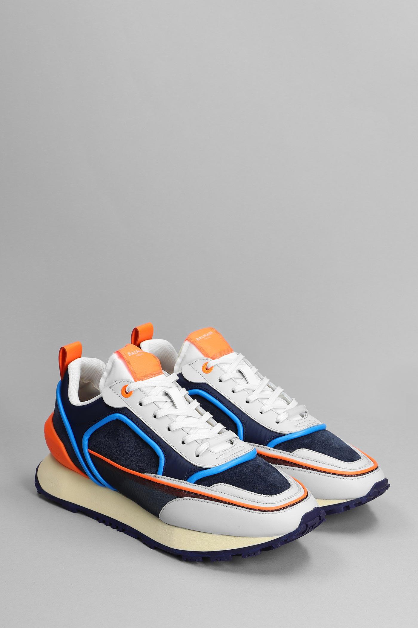 Balmain Sneakers In Multicolor Suede And Leather for Men - Save 38% | Lyst