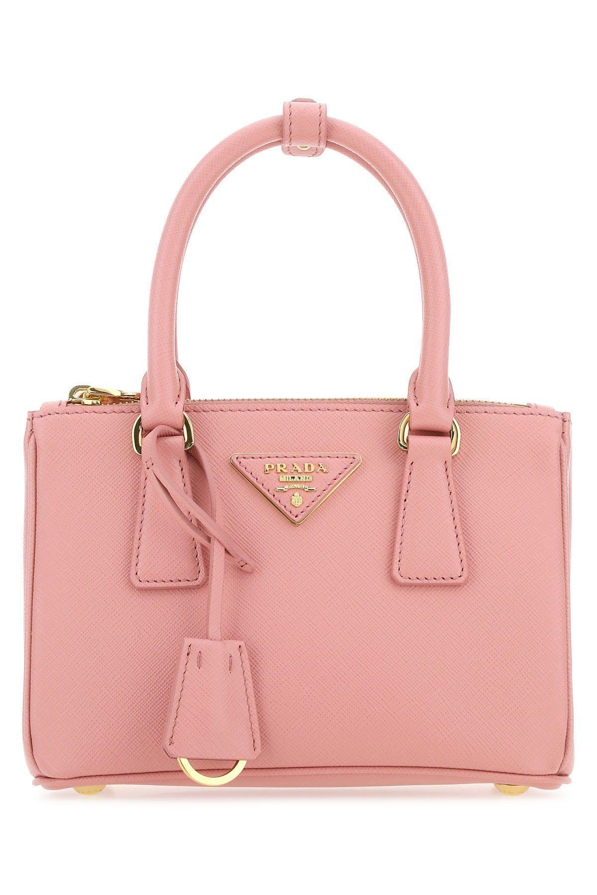 Prada galleria top bag pink