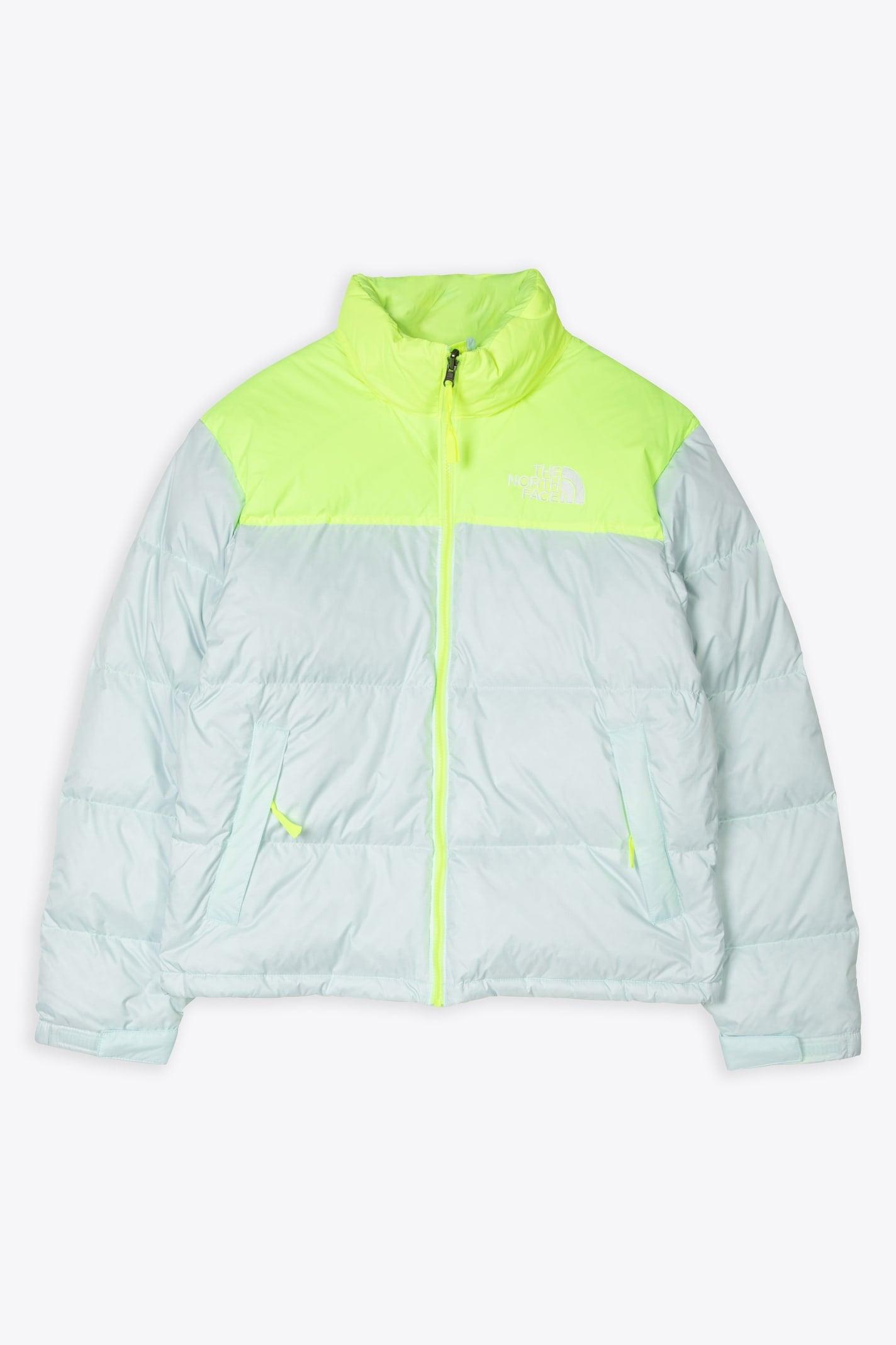 The North Face Mens 1996 Retro Nuptse Jacket Light Blue And Neon Yellow  Nylon Down Jacket for Men | Lyst