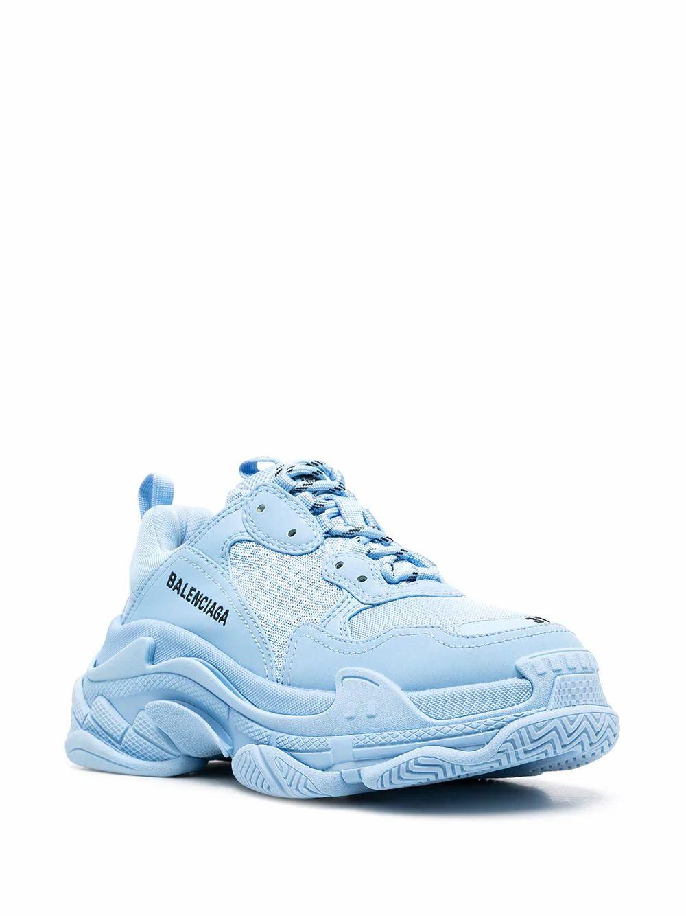 Balenciaga Triple S Sneaker Clear Sole  Deep Blue SKU 541624 W2GA1  Hệ  thống phân phối Air Jordan chính hãng