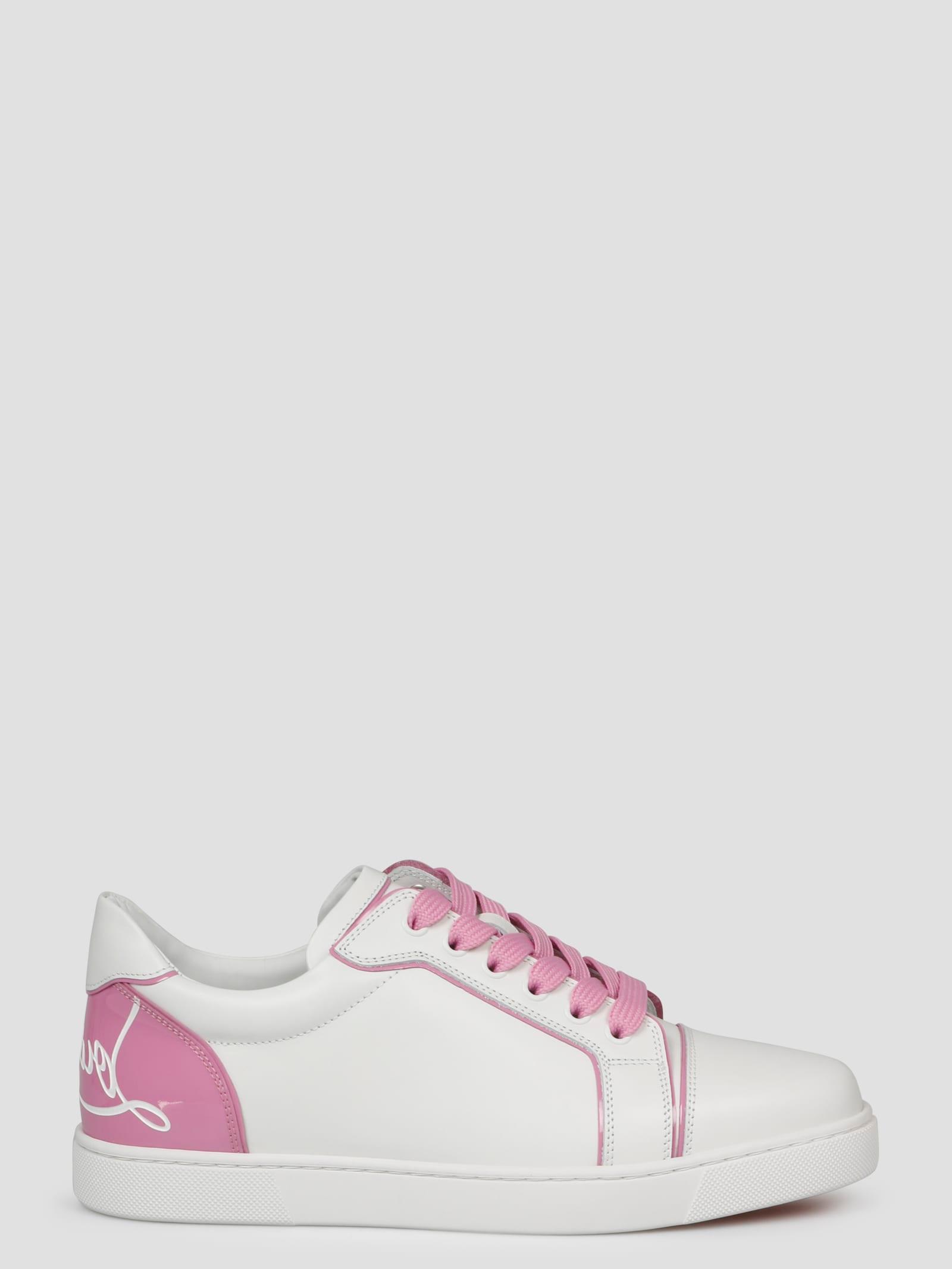 Christian Louboutin Fun Vieira Flat Sneakers in Pink | Lyst