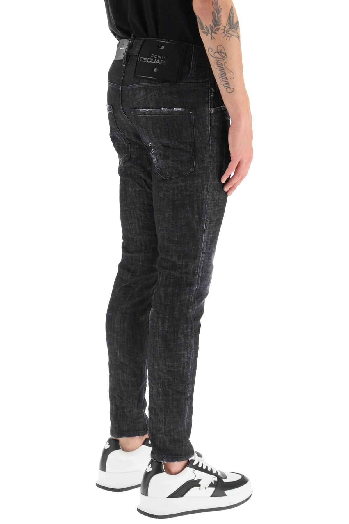 DSquared² Black Clean Wash Skater Fit Jeans in Gray for Men   Lyst