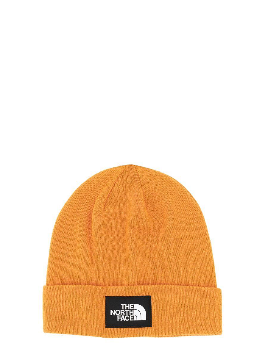 The North Face Beanie Hat With Logo in Orange for Men | Lyst