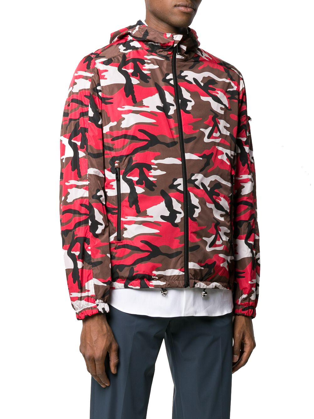 Camo shop red jacket