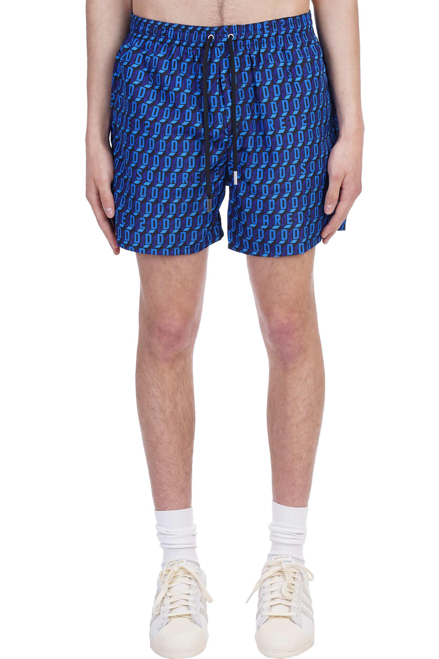 DSquared² Synthetic Beachwear In Black Polyamide in Blue for Men Save 45% Mens Clothing Beachwear Boardshorts and swim shorts 