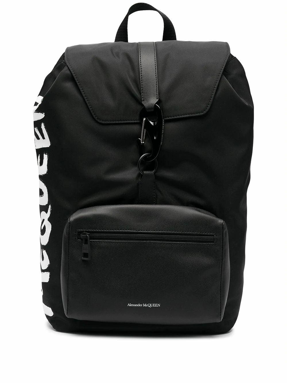 Alexander McQueen Men's Polyamide Backpack in Black for Men | Lyst