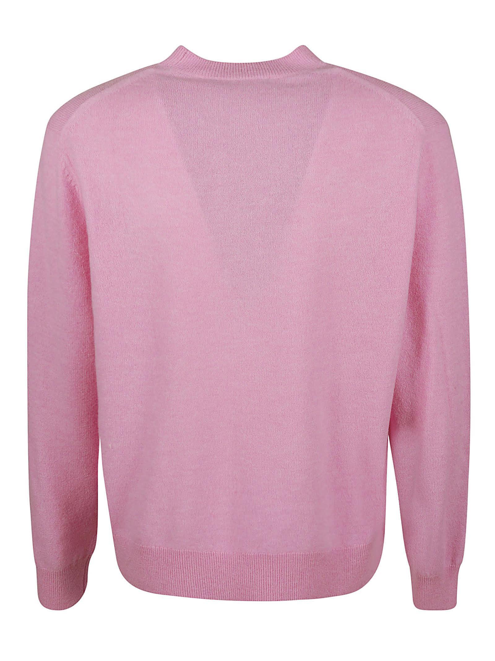 Pink plain sweater hot sale