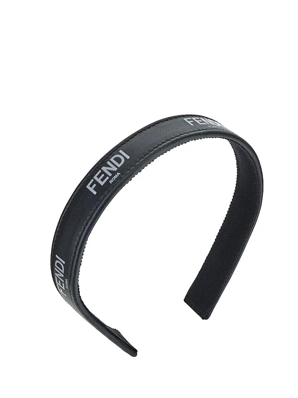 Fendi Logo Headband in Black | Lyst