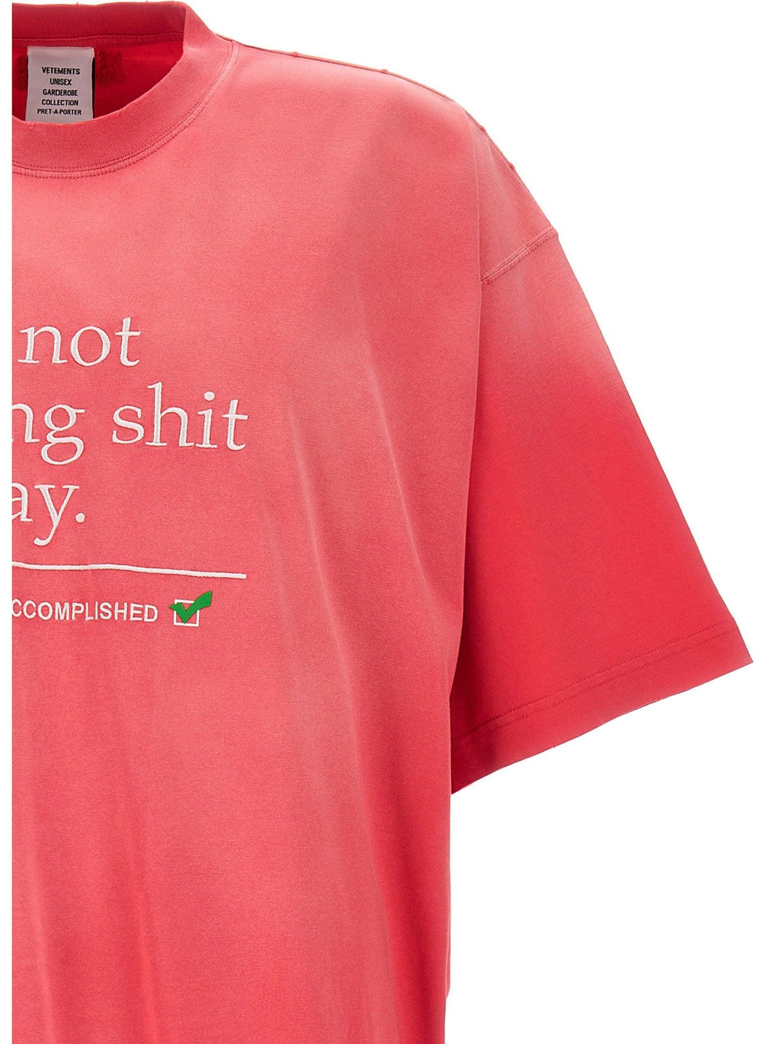 NOT DOING SHIT TODAY T-SHIRT (BLACK)